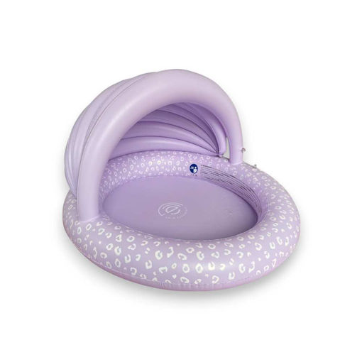 Picture of SWIMMING POOL 100CM + CANOPY LILAC LEOPARD